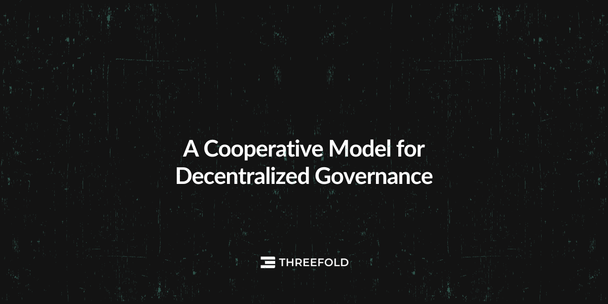 A Cooperative Model for Decentralized GovernancePicture